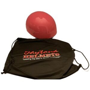 Daytona Skull Cap Motorcycle Helmet  XL Pink DOT Certified With Carrying Bag